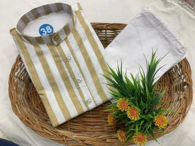 Swastik Vol 3 Fancy Cotton Menswear Kurta Pyjama Collection